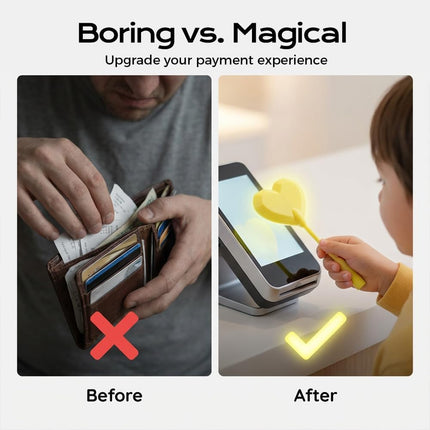 3D Printed Magic Tap to Pay Wand, 2026 Credit Card Wand Digital Star Magic Wand Contactless Payment Card Holder.