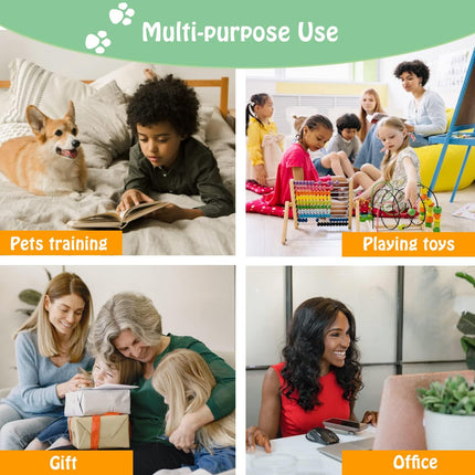 Voice Recording Button for Communication Pet Training Buzzer,30 Second Record&Playback Dog Toy,Voice Recording Clicker for Cat,Puppy,Pet Trainin,Funny Gift for Study Office Home 8Pcs.