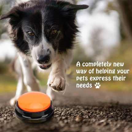 Voice Recording Button for Communication Pet Training Buzzer,30 Second Record&Playback Dog Toy,Voice Recording Clicker for Cat,Puppy,Pet Trainin,Funny Gift for Study Office Home 8Pcs.