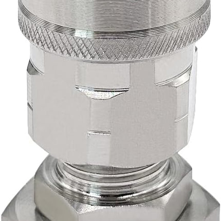Stainless Steel 3/4 Garden Hose Female Threaded to 3/8 Pressure Washer Adapter Convert Hose to Power Washer Quick Connector Socket Coupler(3/8 QC).