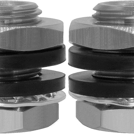 1/4" NPT Stainless Steel Female Bulkhead Coupler Thru-bulk Full Female Thread Pipe Fitting (Pack of 2).