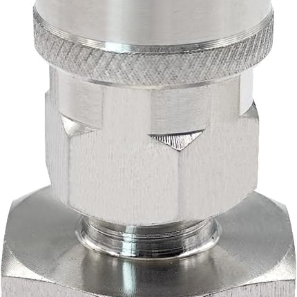 Stainless Steel 3/4 Garden Hose Female Threaded to 1/4 Pressure Washer Adapter Convert Hose to Power Washer Quick Connector Socket Coupler(1/4 QC).