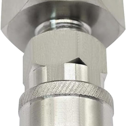 Stainless Steel 3/4 Garden Hose Female Threaded to 1/4 Pressure Washer Adapter Convert Hose to Power Washer Quick Connector Socket Coupler(1/4 QC).