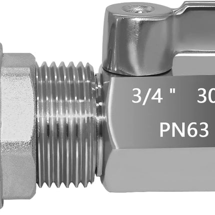 Spigot Rain Barrel Faucet Kit Stainless Steel 3/4" GHT Rain Barrel Valve with 3/4" Female Bulkhead Fitting Adapter Water Tanks, Aquariums, Tubs, Pools.