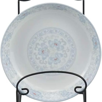 4-Tier Metal Scrollwork Dish Rack Plate Rack Display Stand Holder Cabinet Organizer Set of 2.