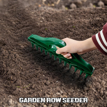 The Row Seeder by  – Handheld Garden Tool for Precise Seed & Seedling Spacing in Rows & Seed Trays – for Vegetables, Flowers & Herbs. Durable & Ergonomic.