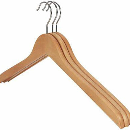 Wooden Coat Hangers, Set of 3.