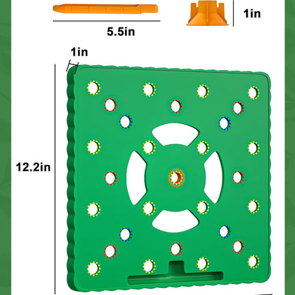 Seed Spacer Tool for Square Foot Gardens - Maximize Your Garden Space and minimize Weeds with This Premium Garden Tool.