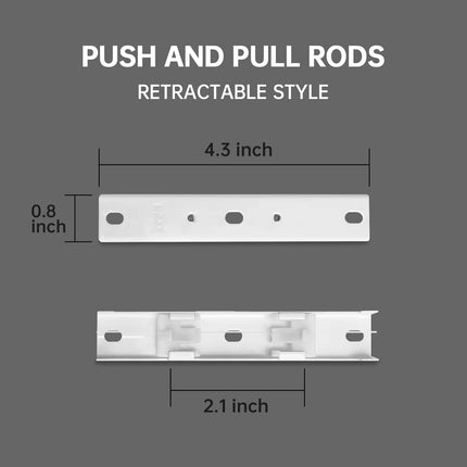 Double Track Bracket White, 10pcs.