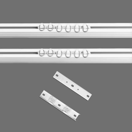 Double Track Bracket White, 10pcs.
