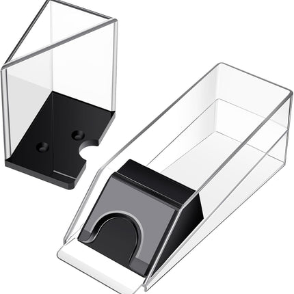 Blackjack Shoe and Discard Tray Clear Acrylic Blackjack Dealing Shoe Card Dispenser for Playing Cards Discard Holder Trays for Game Poker Accessories(6 Deck).