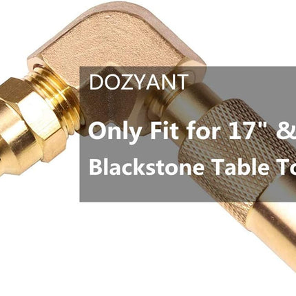 1/4 inch RV Quick Connect Adapter Conversion Fitting Elbow for Blackstone Tabletop Grill - 17 Inch and 22 Inch Portable Gas Griddle.