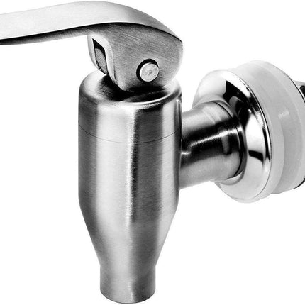Beverage Dispenser Push Style Spigot,Stainless Steel Polished Finished, Water Dispenser Replacement Faucet, fits Berkey and Gravity Filter systems.
