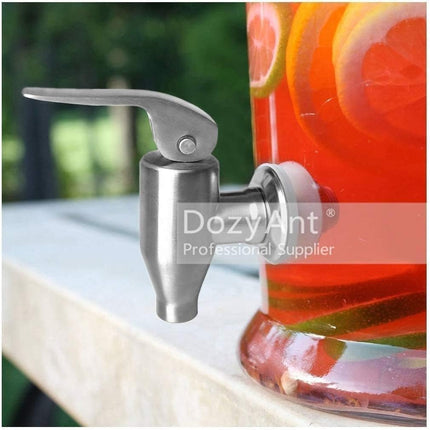 Beverage Dispenser Push Style Spigot,Stainless Steel Polished Finished, Water Dispenser Replacement Faucet, fits Berkey and Gravity Filter systems.