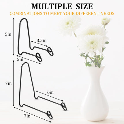 6 Pcs Bowl Display Stands Iron Large Medium Size Dish Display Stand Bowls Holder for Deep Platters and Dishes.