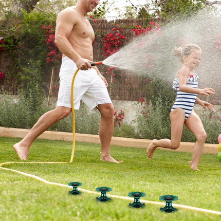 12 Packs 9.84 Inch Garden Hose Guide Spike, Flower Shaped Water Hose Holder Spike Stand with Stake, Heavy Duty Green, Keeps Garden Hose out of Flower Beds, for Plant Protection.