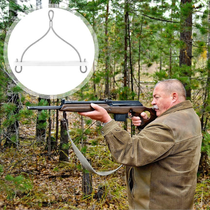 Rabbit Hanger Gambrel for Small Size Animals Rabbit Hanger Hunting Portable Compact Gambrel Hopper Popper Dispatcher for Processing Rabbits and Small Game Raccoon.