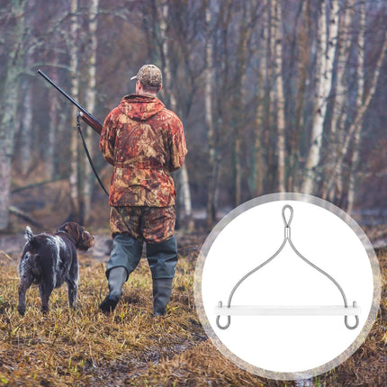 Rabbit Hanger Gambrel for Small Size Animals Rabbit Hanger Hunting Portable Compact Gambrel Hopper Popper Dispatcher for Processing Rabbits and Small Game Raccoon.