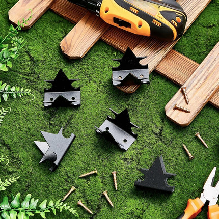 24 Pcs Anti Climb Fence Spikes Intruder Deterrent Fence Wall Security Spikes for Outdoor Thief Bird Squirrel Raccoon Snake Cat Deterrent Garden Roofs Home Security (Black).