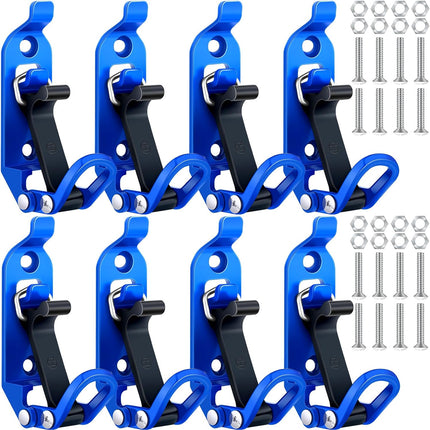 8 Pcs Shovel Holder, Heavy Duty Shovel Mounts for Roof Rack, Quick Release Axe Holder Mount Kit, Metal and Rubber Car Accessories Garage Storage Wall Mounting Brackets Truck.
