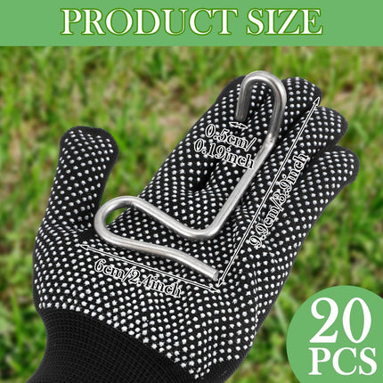 20 Pcs Fence Wire Tightener, 1/5 Inch Barb Wire Fence Tensioner Tools for Fast Tightening Farm Garden Patio Accessories.
