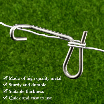20 Pcs Fence Wire Tightener, 1/5 Inch Barb Wire Fence Tensioner Tools for Fast Tightening Farm Garden Patio Accessories.