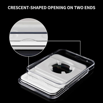 10 Packs 40mm Coin Slab Display Holder, Storage Case for American Silver Eagle 1 oz Coin, Clear Acrylic Cases for Coin Organize and Collection, Four-Point Fixation Coin Slab Capsules Protector.