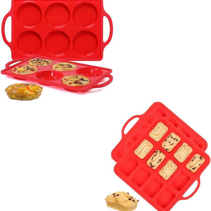 Silicone Muffin Top Pan & Silicone Mini Loaf Pan.