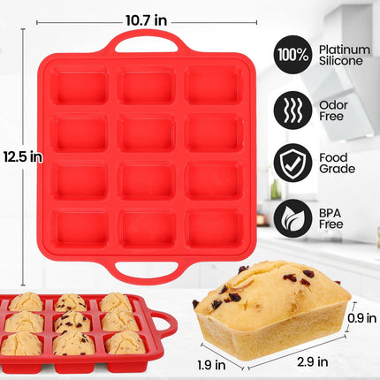 Silicone Muffin Top Pan & Silicone Mini Loaf Pan.