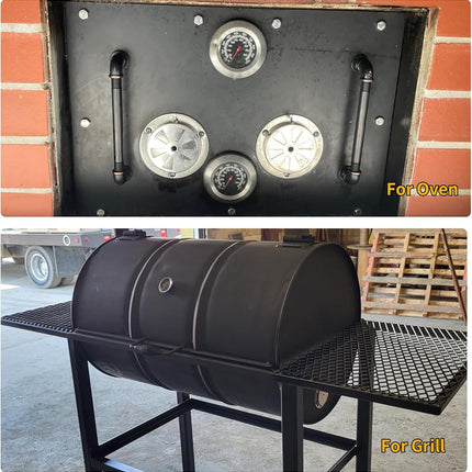 Stainless Steel BBQ Smoker Air Vent - Adjustable Grill Damper for Controlling Airflow - Replacement Parts for Grill and Smoker Vents - 8 Packs.