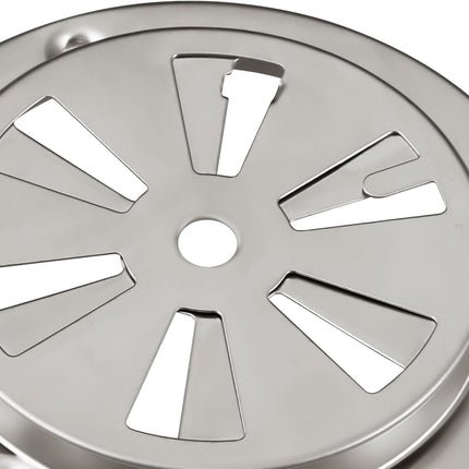 Stainless Steel BBQ Smoker Air Vent - Adjustable Grill Damper for Controlling Airflow - Replacement Parts for Grill and Smoker Vents - 8 Packs.