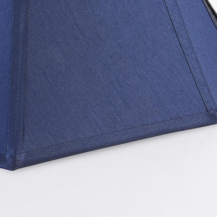 2 Pcs Navy Blue Square Cute Lamp Shades Octagonal Faux Silk Lampshade Replacement Medium Lampshade 6.5×13×10.6IN(Spider) Vintage Lamp Shade for Table & Floor Lamp - Easy Assembly.
