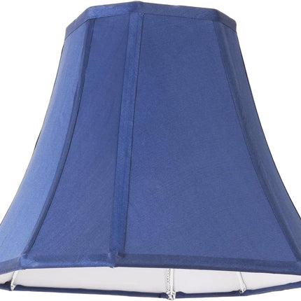 2 Pcs Navy Blue Square Cute Lamp Shades Octagonal Faux Silk Lampshade Replacement Medium Lampshade 6.5×13×10.6IN(Spider) Vintage Lamp Shade for Table & Floor Lamp - Easy Assembly.