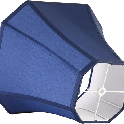 2 Pcs Navy Blue Square Cute Lamp Shades Octagonal Faux Silk Lampshade Replacement Medium Lampshade 6.5×13×10.6IN(Spider) Vintage Lamp Shade for Table & Floor Lamp - Easy Assembly.