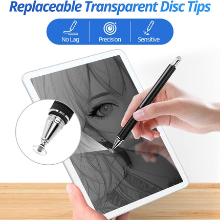 10pcs mesh Tips 12pcs disc Tips for Capacitive Touch Screen Stylus.