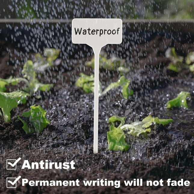 Garden Markers Waterproof, Outdoor Large Plant Id Tags Tall Plant Labels, Plastic Garden Signs Identification Stakes, for Vegetables Herb Seed Pot Flower, 50pcs 11'' Long.