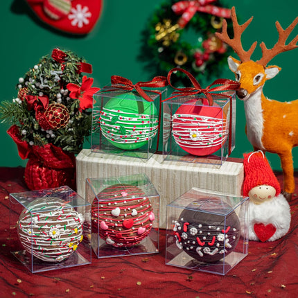 100Pack 3x3x3 Inch Clear Boxes for Hot Chocolate Bomb, Small Gifts, Bakery, Strawberries, Cupcake, Charcuterie, Christmas Party Favors.