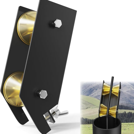 Well Pump Pulling & Installing Assist Tool, Rollers for Wire, Cable, Poly Pipe, Flexible Pipe, Pulling Well Pump the Easy Way, Sits on Top of the Well Casing to Assist Pulling.