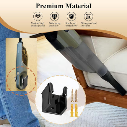 1 Pc Wall Mount Vacuum Holder/Docking Station/Cordless Organizer, Fit for Shark Ultra Cyclone Handheld Vacuum CH700, CH900, CH950, CH951 Series Models, with Screws & Drywall Anchors, Save Space.