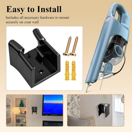 1 Pc Wall Mount Vacuum Holder/Docking Station/Cordless Organizer, Fit for Shark Ultra Cyclone Handheld Vacuum CH700, CH900, CH950, CH951 Series Models, with Screws & Drywall Anchors, Save Space.