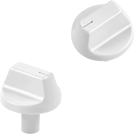 2 Pcs WJ12X24802 Air Conditioner Knob Replacement Part, White Knobs Fits GE Appliance Window Air Conditioner, Compatible with Hotpoint, RCA & Kenmore Conditioner Model AHV05LYQ1/AHV05LYW1/AHEC05ACW1.