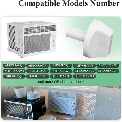 2 Pcs WJ12X24802 Air Conditioner Knob Replacement Part, White Knobs Fits GE Appliance Window Air Conditioner, Compatible with Hotpoint, RCA & Kenmore Conditioner Model AHV05LYQ1/AHV05LYW1/AHEC05ACW1.