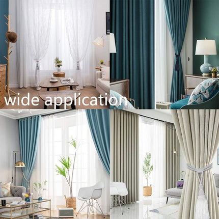 2 Pack Curtain Tiebacks Tassel Drapery Tie-Backs Rope Handmade Holdbacks Home Office Hotel Decorative (Mix Beige, 2 Pack).