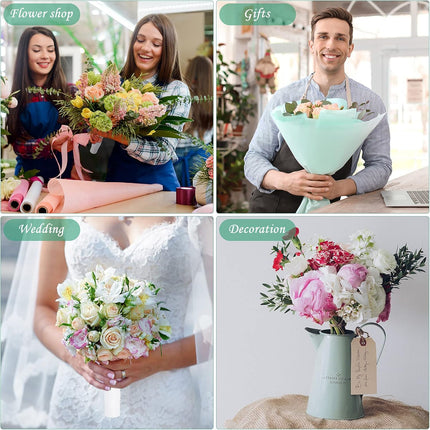 Wedding Bouquet Holder Bridal Bouquet Holders for Artificial Flowers Foam Bouquet Holder Handle for Weddings Flower Arrangement Gardening Supplies (10 Pieces).