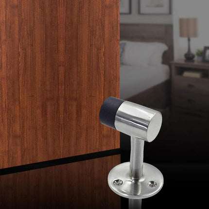 3 Inch / 75mm Heavy Duty Floor Stop, Door Stopper Stainless Steel Brushed Nickel - Pack of 4.