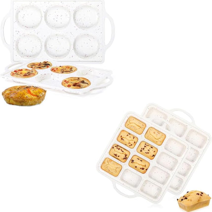 Silicone Muffin Top Pan & Silicone Mini Loaf Pan.