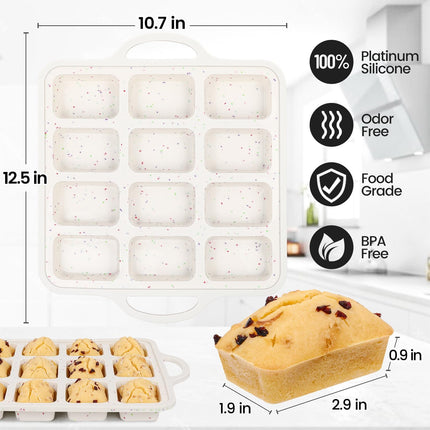 Silicone Muffin Top Pan & Silicone Mini Loaf Pan.