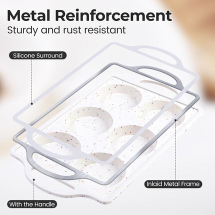 Silicone Muffin Top Pan & Silicone Mini Loaf Pan.