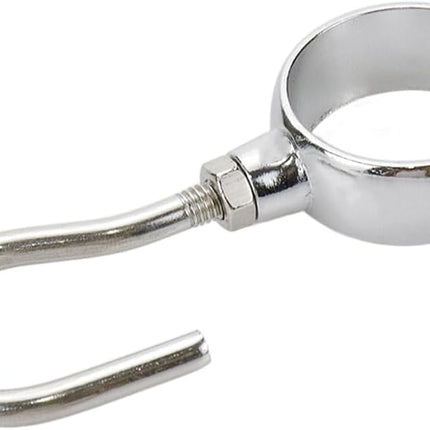 Wardrobe Closet Hook Stainless Steel Hanging Tube Rod Hook Fit for 25mm Rod -Pack of 12.