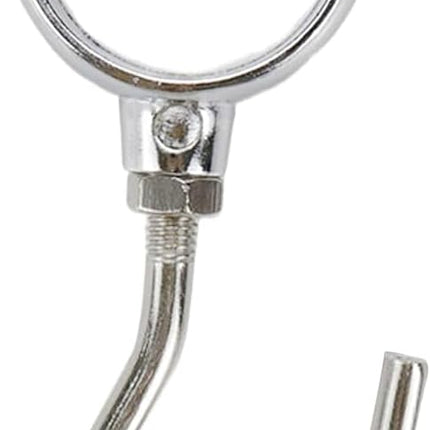 Wardrobe Closet Hook Stainless Steel Hanging Tube Rod Hook Fit for 25mm Rod -Pack of 12.